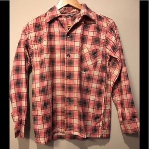 Vintage printed plaid shirt!